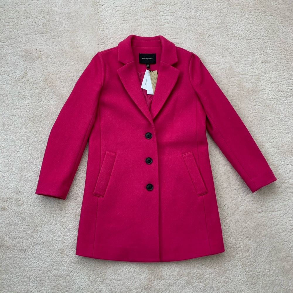 🛍SOLD❣️Banana Republic Pink Trench Coat